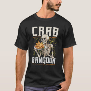 Crab Rangoon Skeleton Funny Chinese Food Costume T-Shirt
