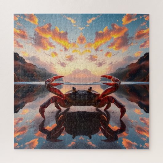 crab reflection art puzzle (Vertikal)
