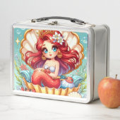 Crab Royalty Coral Cove Drawstring Wall Clock Metall Brotdose (Beispiel)