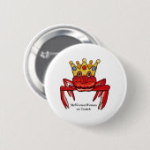 Crab Royalty, MeWarriorFrau auf Twitch Button (Vorne & Hinten)