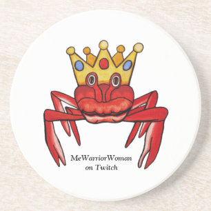 Crab Royalty, MeWarriorFrau auf Twitch Getränkeuntersetzer