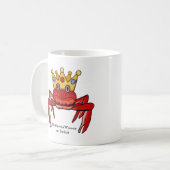 Crab Royalty, MeWarriorFrau auf Twitch Kaffeetasse (Vorderseite Links)