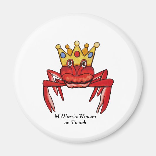 Crab Royalty, MeWarriorFrau auf Twitch Magnet (Vorne)
