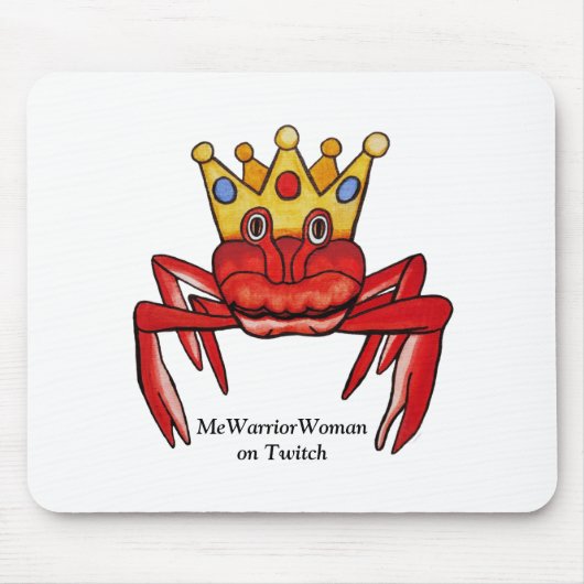 Crab Royalty, MeWarriorFrau auf Twitch Mousepad (Vorne)