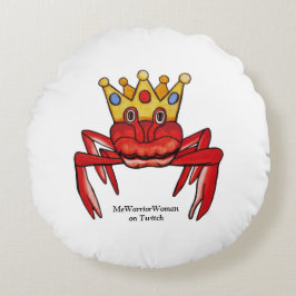 Crab Royalty, MeWarriorFrau auf Twitch Rundes Kissen