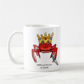 Crab Royalty mit Messer, MeWarriorFrau auf Twitch Kaffeetasse (Links)