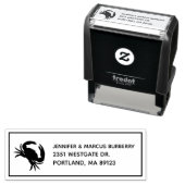 Crab Rücksendeadresse Selbstfarbige Briefmarke Permastempel (Beispiel)