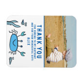 Crab Sea Animals Boy Foto Vielen Dank zum Geburtst Magnet (Horizontal)