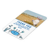 Crab Sea Animals Boy Foto Vielen Dank zum Geburtst Magnet (Linke Seite)