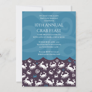 CRAB Seafood FEST FEAST Annual VIP Dinner Party Einladung