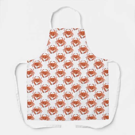 Crab Seaside Pattern Schürze (Vorderseite)
