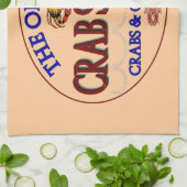 Crab Shack Logo Geschirrtuch (Gefaltet)