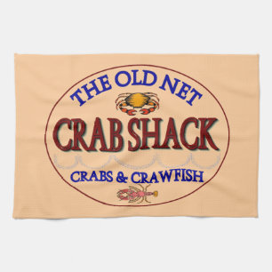 Crab Shack Logo Geschirrtuch