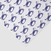 Crab Silhouette #1, die Blau Zeichne Seidenpapier (Ausschnitt)