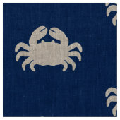 Crab-Silhouette für Navy Blue Stoff (Nahaufnahme)
