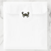 Crab Space Stars Aufkleber – Kosmisches Tier (Tasche)