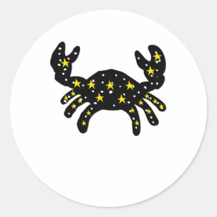 Crab Space Stars Aufkleber – Kosmisches Tier