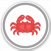Crab Sticker | Garnelen-Sammlung von Fischkraut (Vorderseite)