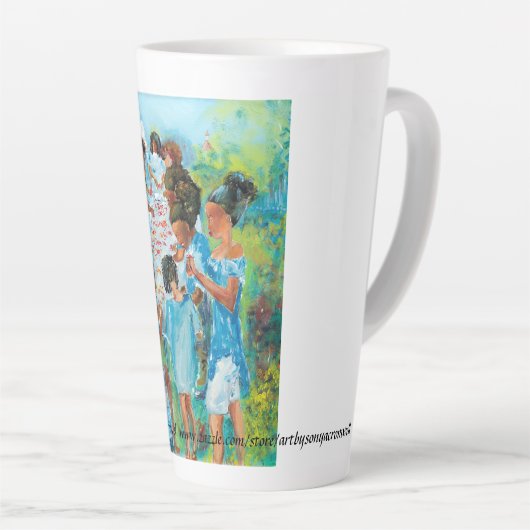 "Crab Table" Latte-Tasse Milchtasse (Rechte Ecke)