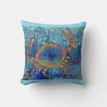 Crab Throw Pillow