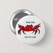 CRAB TIME Knopf Button (Vorne & Hinten)