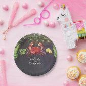 Crab Tropical Beach Pappteller (Party)