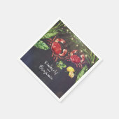 Crab Tropical Coastal Beach Serviette (Ecke)