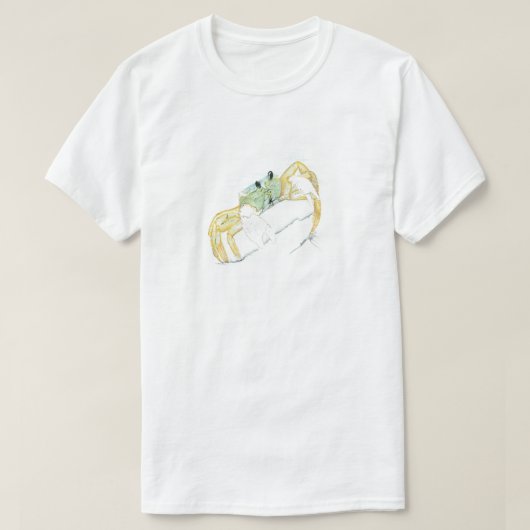 Crab Walking on Beach T-Shirt (Design vorne)