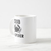 Crab Whisperer Crab Jagd Crabbing Kaffeetasse (Vorderseite Links)