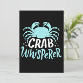 Crab Whisperer Einladung (Stehend Vorderseite)