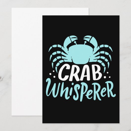 Crab Whisperer Einladung (Vorne/Hinten)
