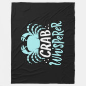 Crab Whisperer Fleecedecke (Vorderseite)