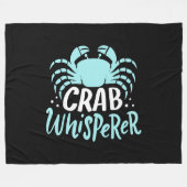 Crab Whisperer Fleecedecke (Vorderseite (Horizontal))
