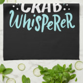 Crab Whisperer Geschirrtuch (Gefaltet)