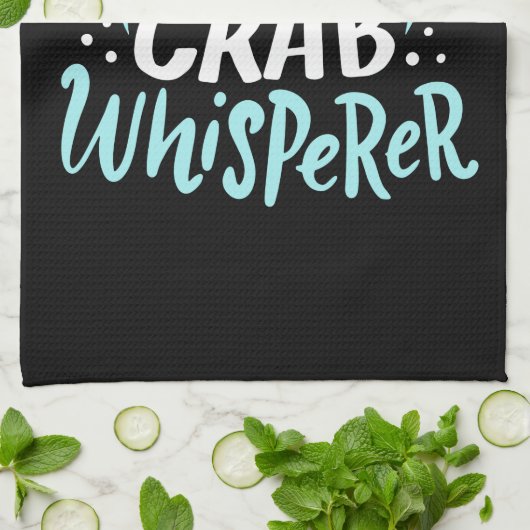 Crab Whisperer Geschirrtuch (Gefaltet)