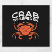 Crab Whisperer Vintag Bierflaschenetikett (Einzelnes Label)