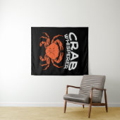 Crab Whisperer Vintag Crabbing Wandteppich (Beispiel (Horizontal))