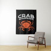Crab Whisperer Vintag Crabbing Wandteppich (Beispiel)