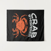Crab Whisperer Vintag Crabbing Wandteppich (Vorderseite (Horizontal))