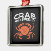 Crab Whisperer Vintag Ornament Aus Metall (Links)