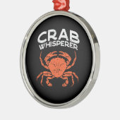 Crab Whisperer Vintag Ornament Aus Metall (Links)