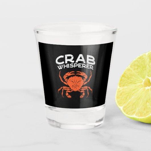 Crab Whisperer Vintag Schnapsglas (Vorderseite)