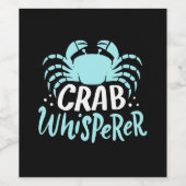 Crab Whisperer Weinetikett (Einzelnes Label)