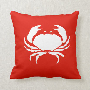 CRAB WHITE auf rotem Kissen