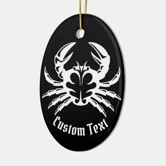 Crab White Keramik Ornament (Links)