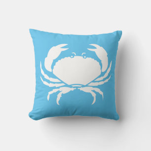 CRAB WHITE nur blaues Kissen