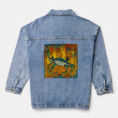 Crab windet Jeans-Jacke Jeansjacke (Rückseite)