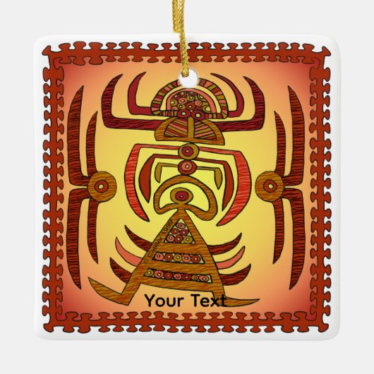 Crab Woman Keramikornament (Vorderseite)