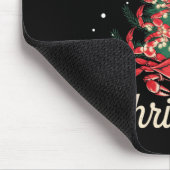 Crab Xmas Tree Crab Weihnachtsbaum Mousepad (Ecke)
