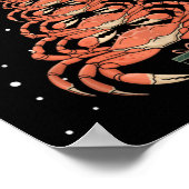 Crab Xmas Tree Crab Weihnachtsbaum Tank Top1 Poster (Ecke)